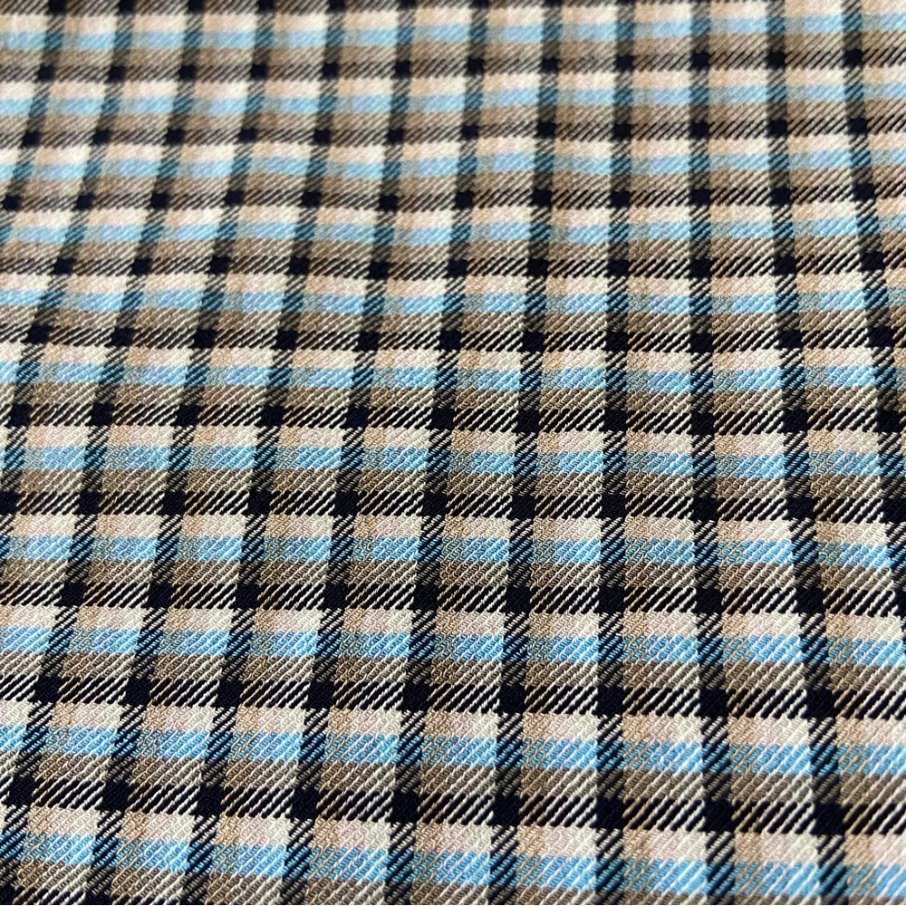 Theory Square Neck Check Mini Dress - image 4